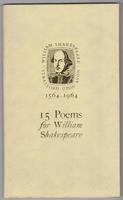 15 Poems for William Shakespeare