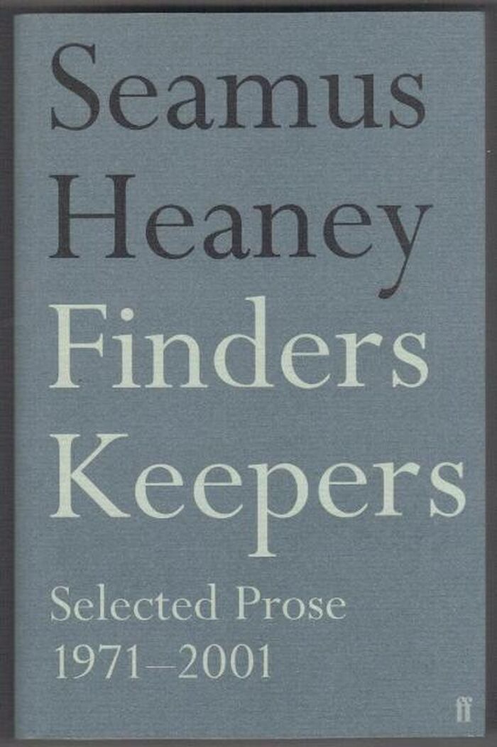 Finders Keepers. Selected Prose 1971 - 2001 Image