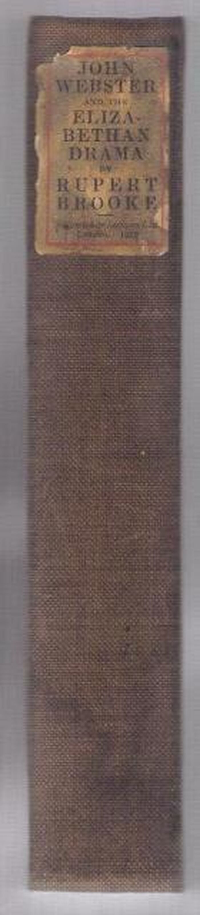 John Webster and the Elizabethan Drama Image