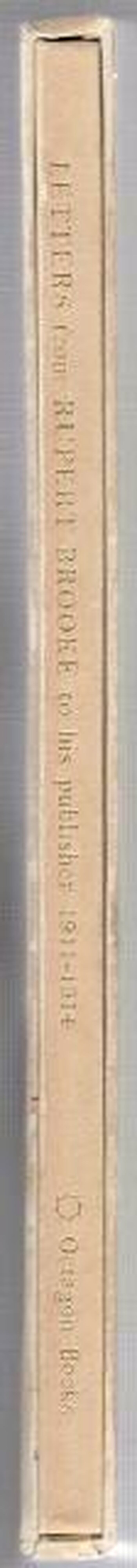 Letters from Rupert Brooke to His Publisher 1911-1914 Image