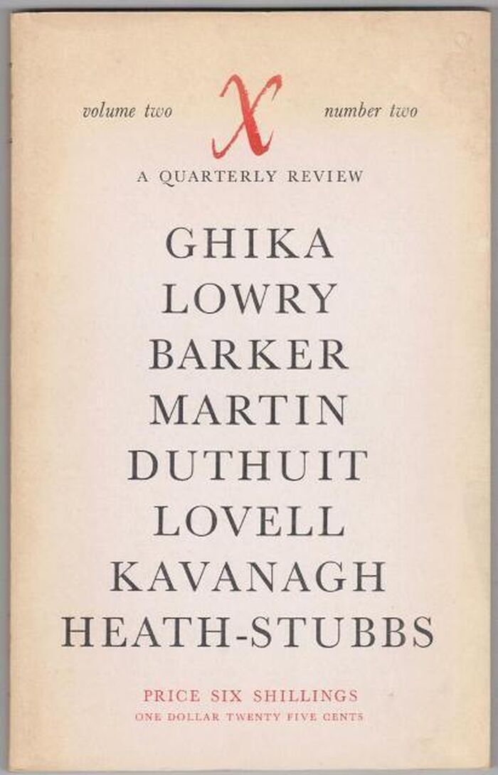 'X'  A Quarterly Review. Volume Two, Number Two Image