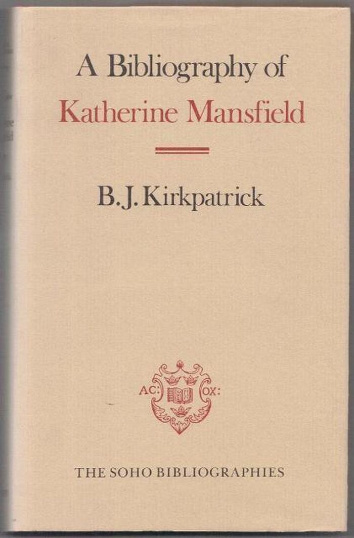 A bibliography of Katherine Mansfield Image
