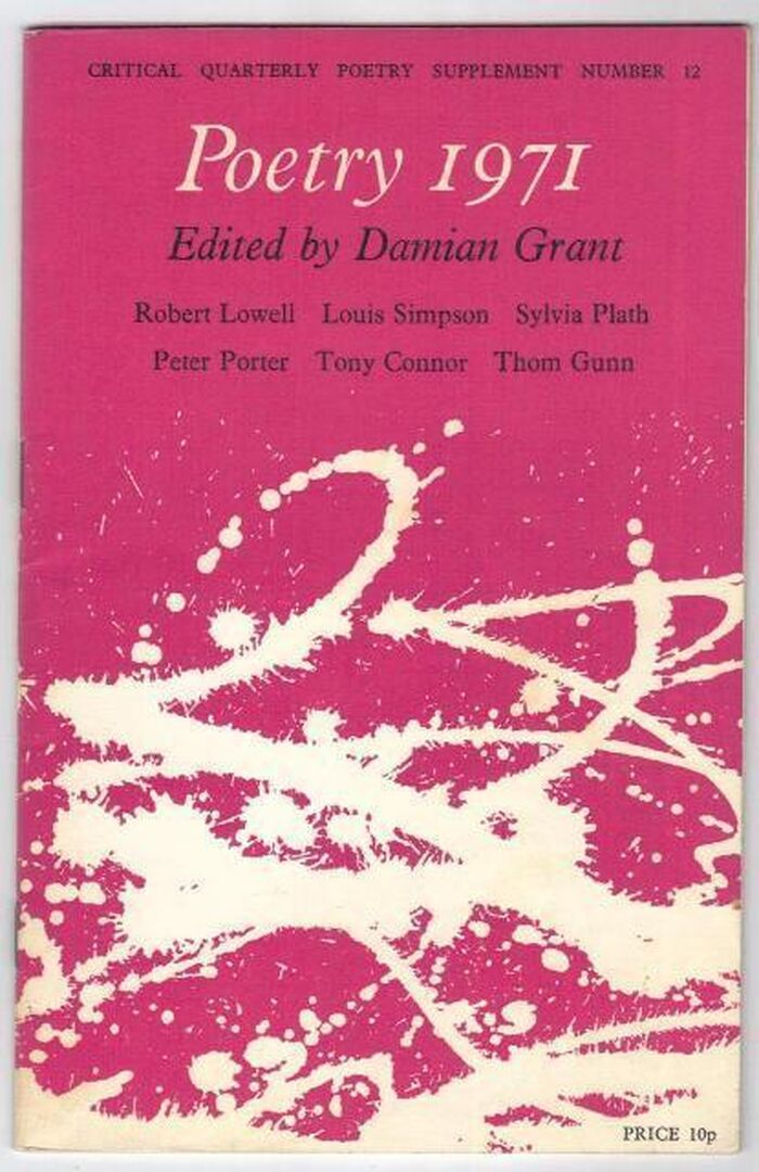 Critical Quarterly Poetry Supplement. Number 12. Poetry 1971 Image