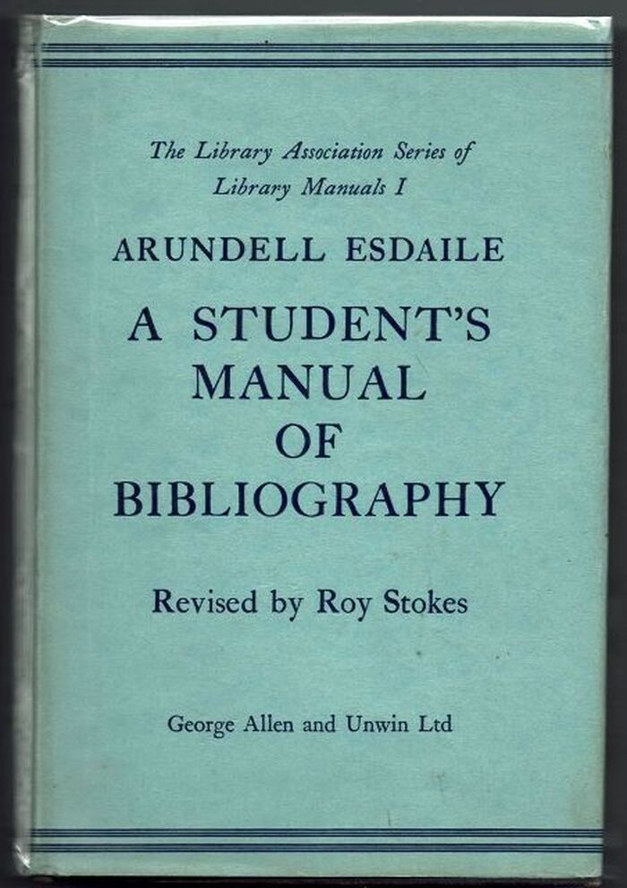 A Student's Manual of Bibliography Image