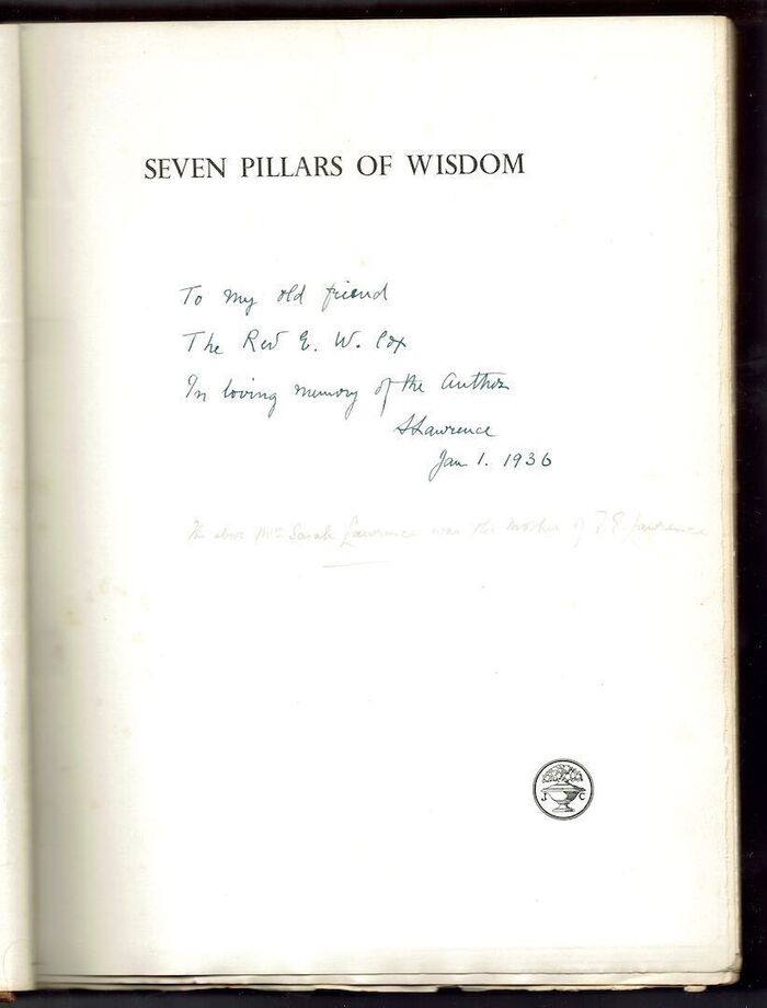 Seven Pillars of Wisdom. A Triumph Image