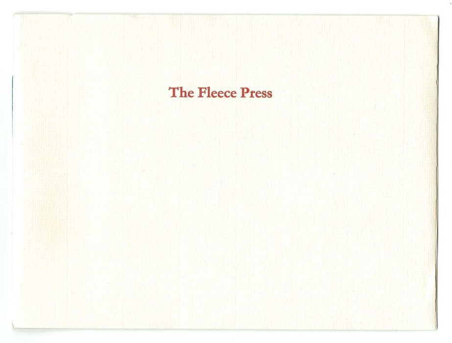 The Fleece Press. Simple Pleasures: Books to come from The Fleece Press. Image
