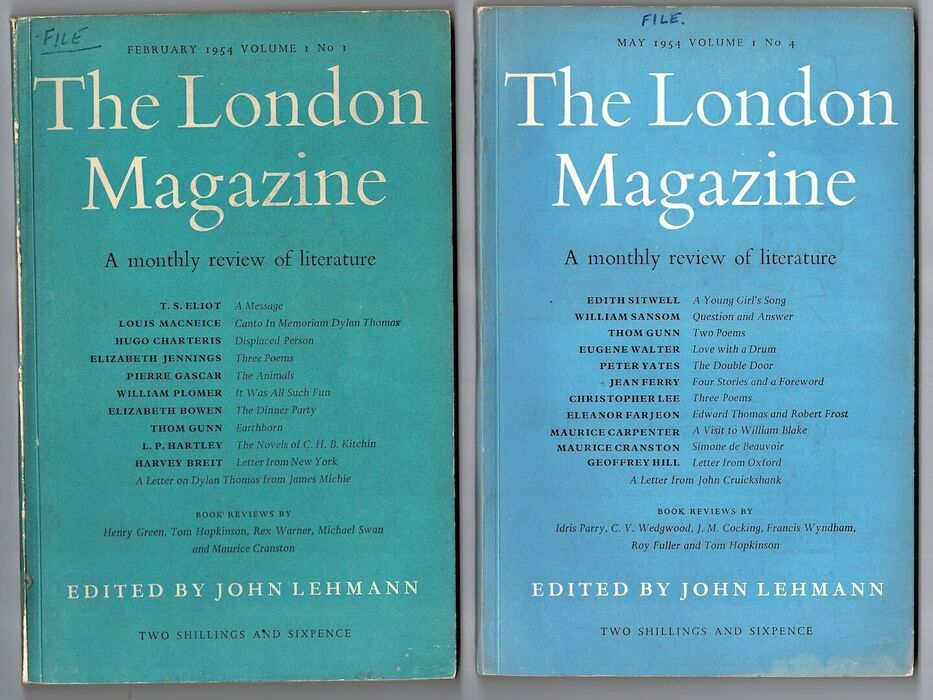 THE LONDON MAGAZINE: VOLUME 1 No.1 and No.4, VOLUME 2 No.1 and No.7, VOLUME 3 No.2 and No.4 Image