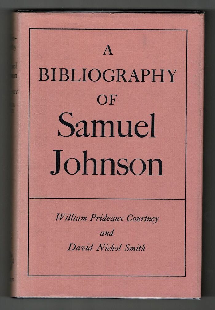 A Bibliography of Samuel Johnson Image