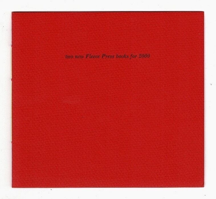 Two new Fleece Press books for 2000. Image