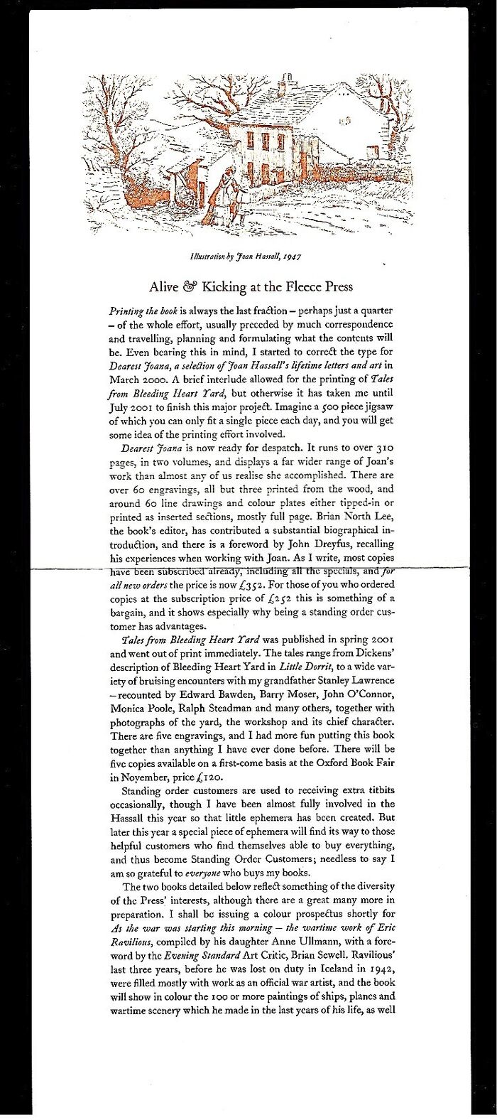 Alive & Kicking at the Fleece Press. Image