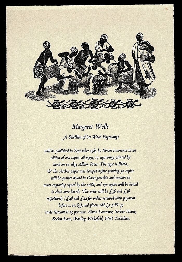 Margaret Wells. A Selection of her Engravings. Image