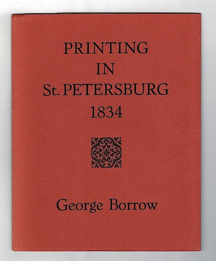 Printing in St. Petersburg, 1834. A Letter From George Borrow To The Bible Society. Image