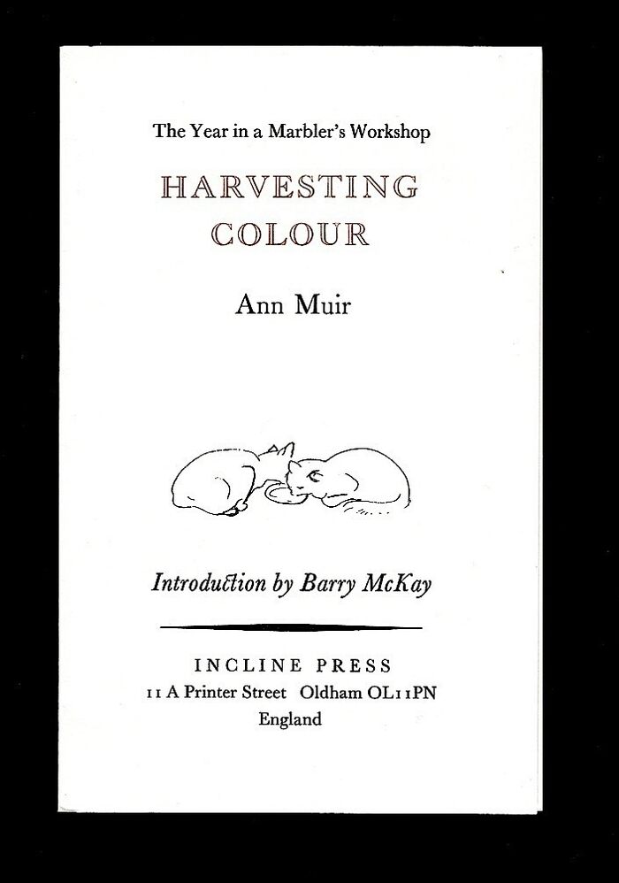 Harvesting Colour. The Year in a Marbler's Workshop. Image