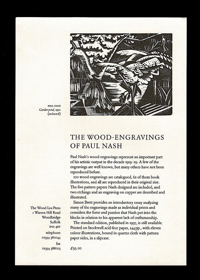 The Wood Engravings of Paul Nash and The Wood Engravings of John Nash Image