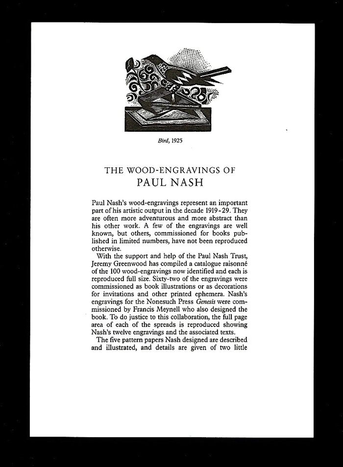 The Wood Engravings of Paul Nash.  Image