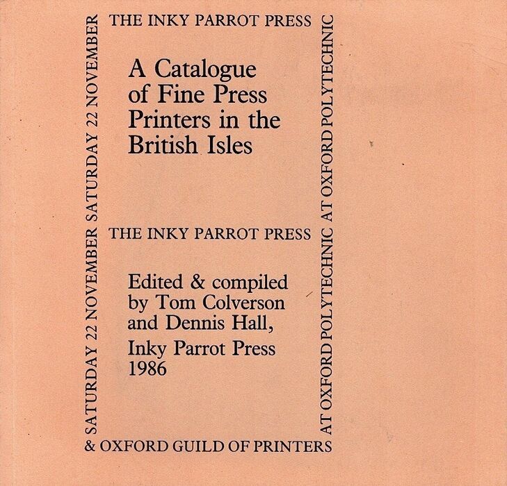 A Catalogue of Fine Press Printers in the British Isles. Image