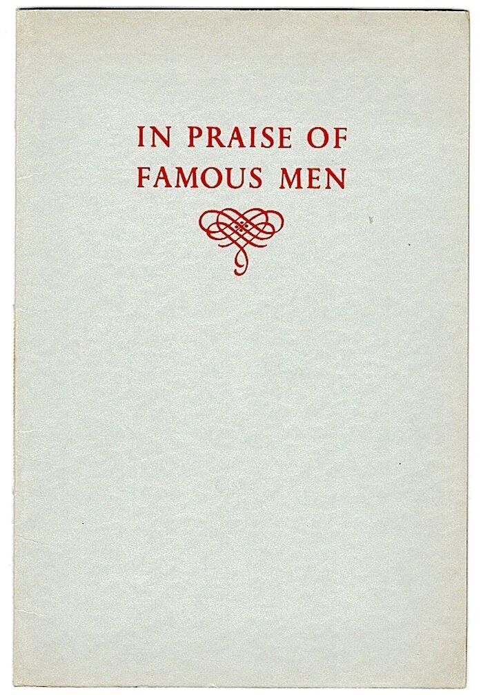 In Praise of Famous Men. Image