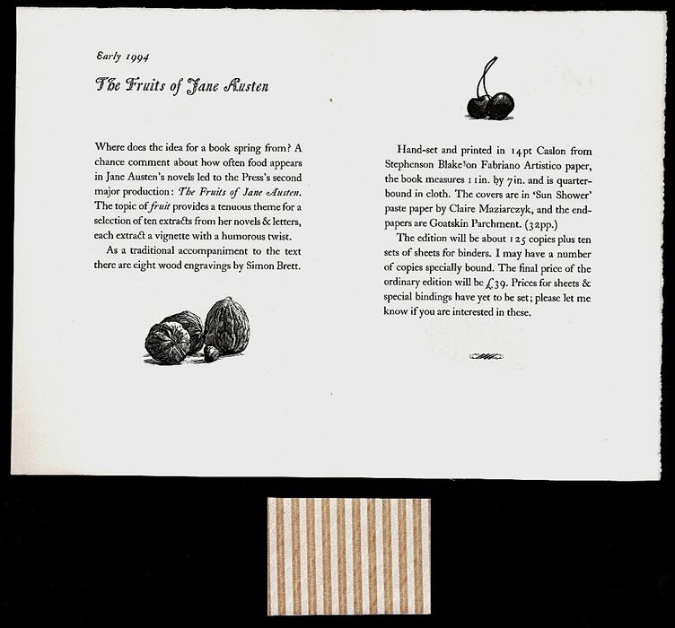 An anncouncement from The Old School Press. Image