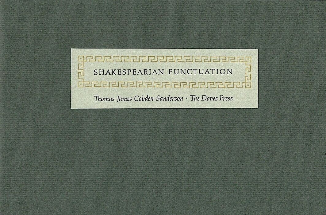 Shakespearian Punctuation. Image