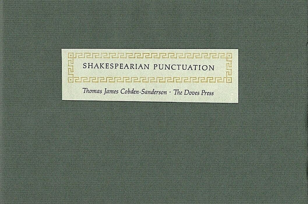 Shakespearian Punctuation. Image