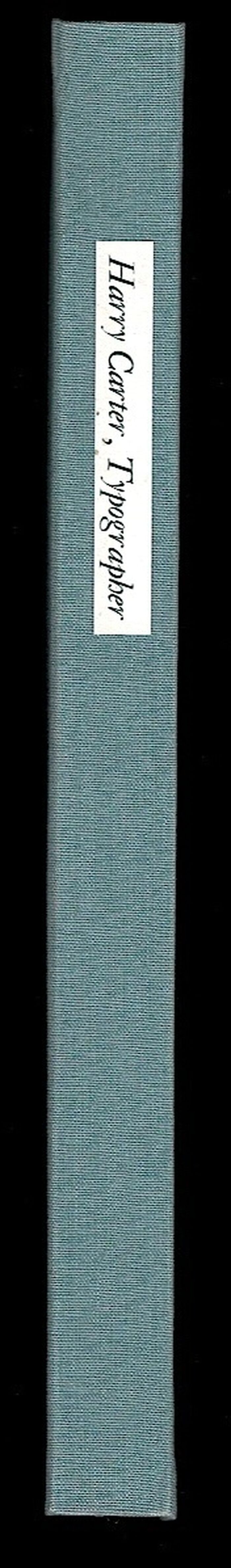 Harry Carter, Typographer. Image