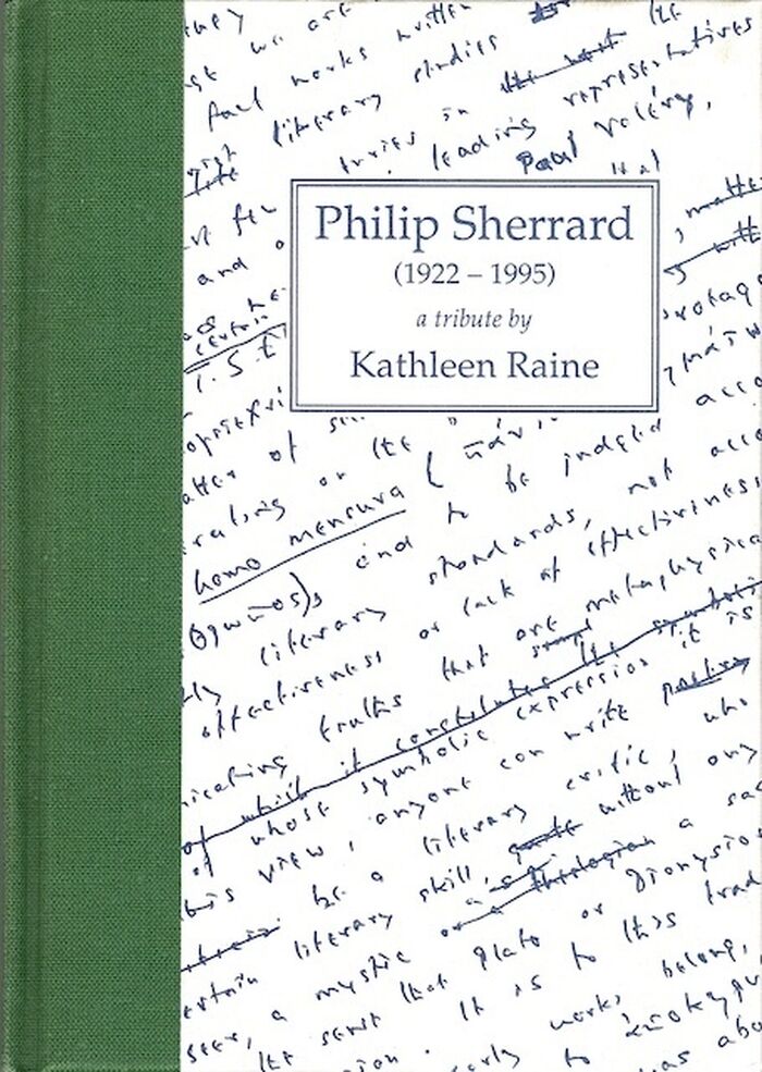 Philip Sherrard (1922-1995) A Tribute.  Image