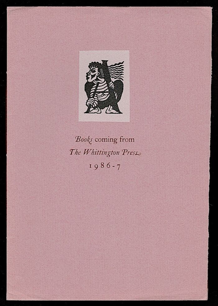 Books coming from The Whittington Press 1986-7. Image