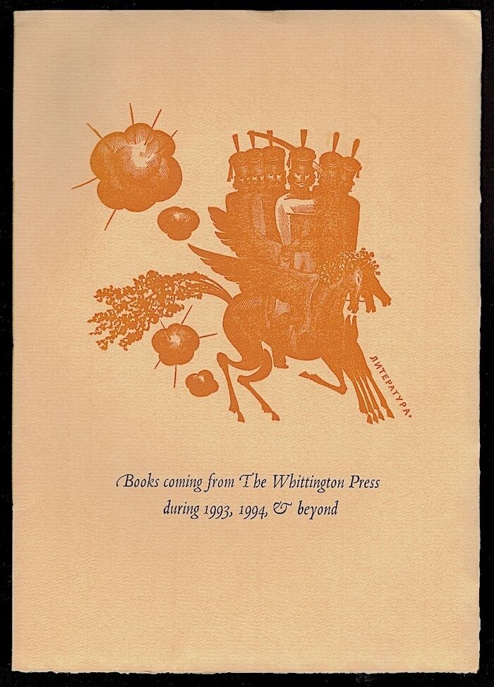 Books coming from The Whittington Press during 1993, 1994 & beyond. Image
