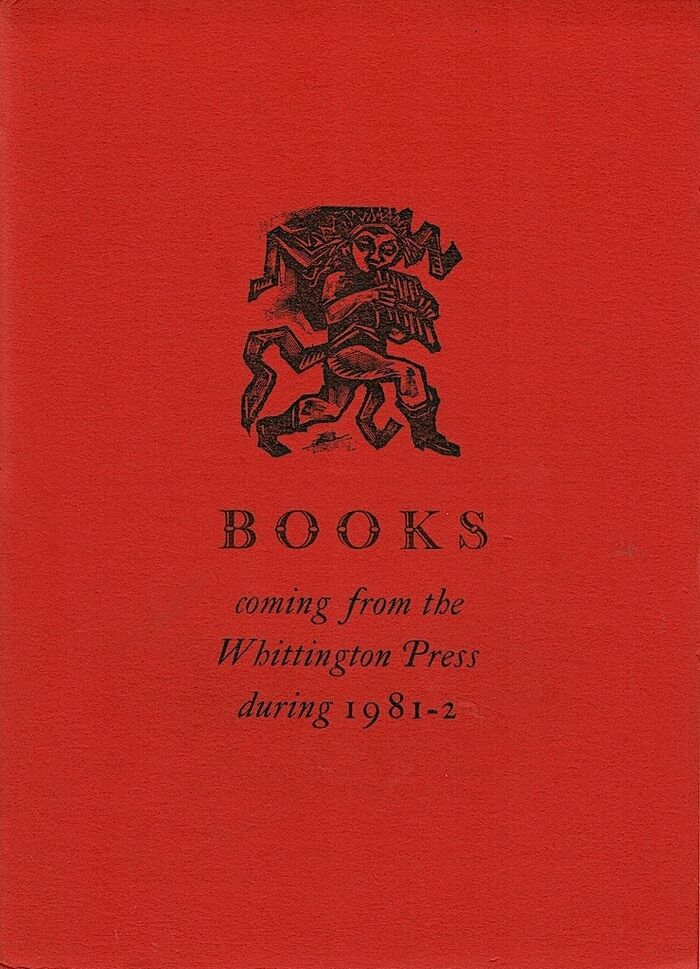 Books coming from the Whittington Press during 1981-2. Image
