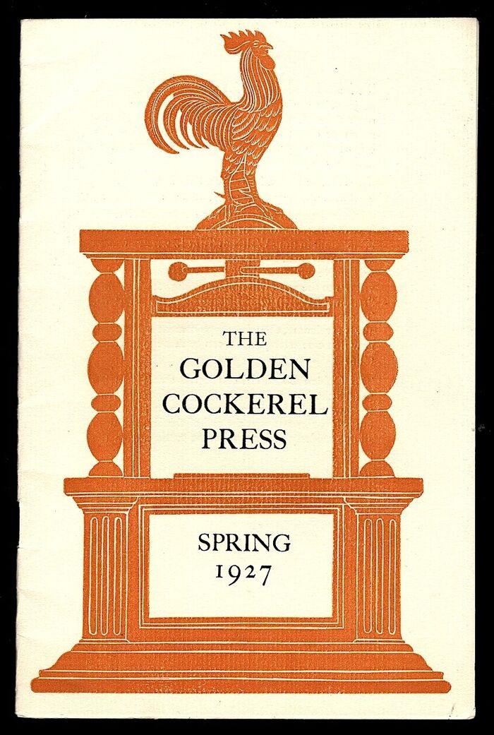 The Golden Cockerel Press - Spring 1927. Image