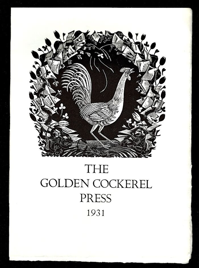 The Golden Cockerel Press 1931. Image