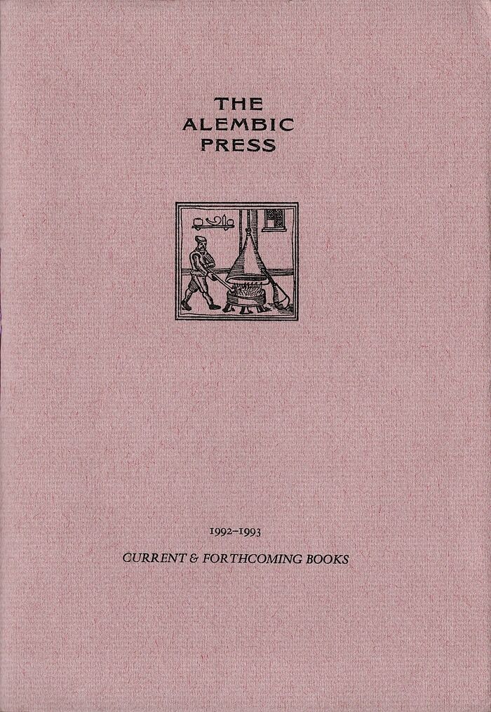 The Alembic Press. 1992-1993, Current and Forthcoming Books. Image