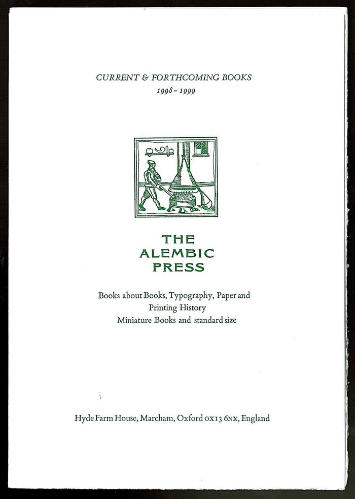 The Alembic Press. 1998-1999, Current and Forthcoming Books. Image
