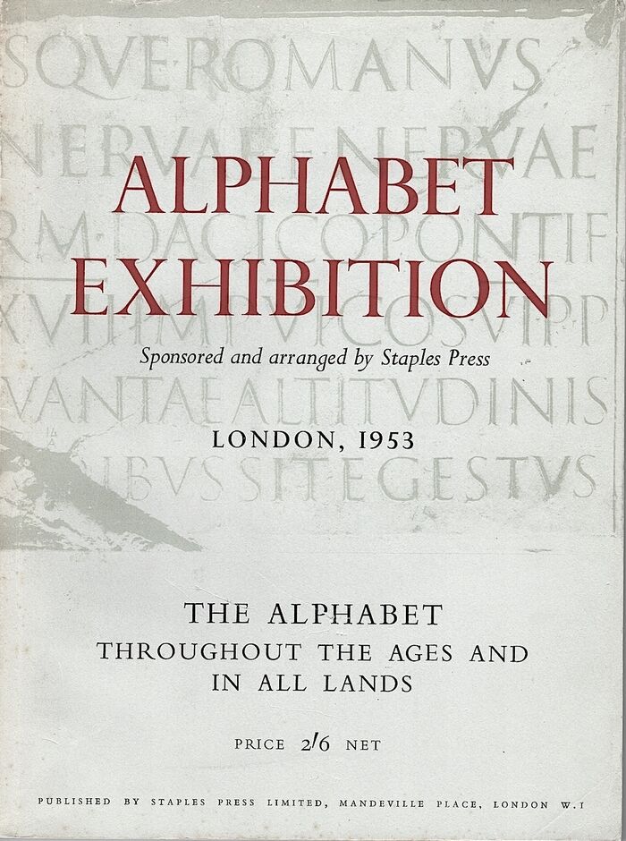 Alphabet Exhibition. The Alphabet throughout the ages and in all lands. Image
