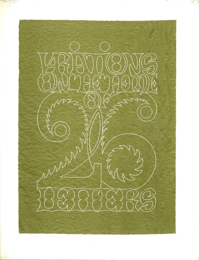 Variations on the Theme of Twenty-Six Letters. Image