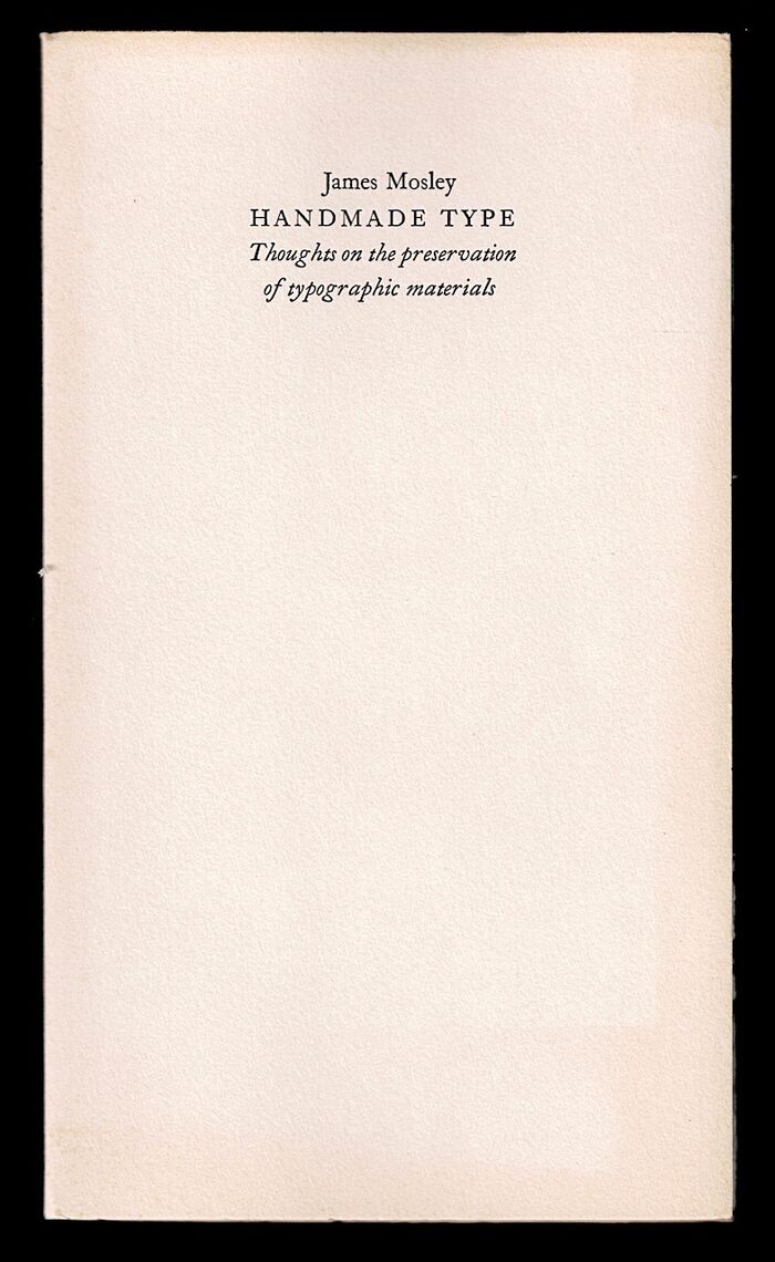 Handmade Type - Thoughts on the preservation of typographic materials. Image