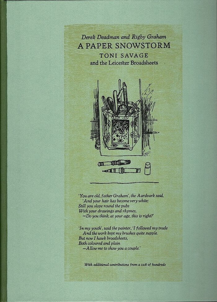 A Paper Snowstorm. Toni Savage and the Leicester Broadsheets Image