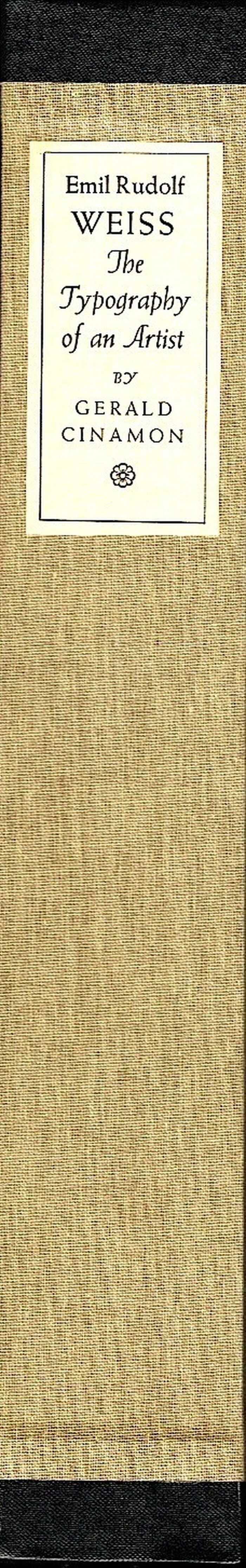 E.R. Weiss. The typography of an Artist. A Monograph Image