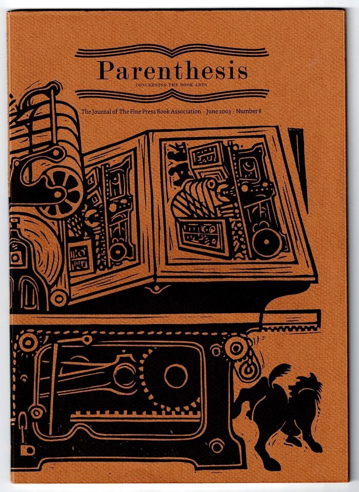 Parenthesis No.8, June 2003:  The Journal of The Fine Press Book Association Image