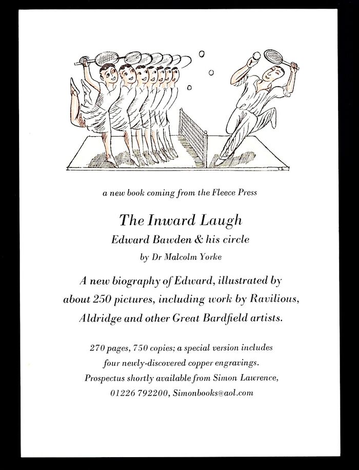 The Inward Laugh. Edward Bawden & his circle by Dr Malcolm Yorke Image