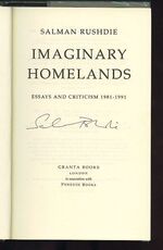 Imaginary Homelands: Essays and Criticism 1981-1991 Additional Image