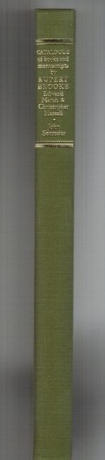 Catalogue of Books and Manuscripts By Rupert Brooke, Edward Marsh and Christopher Hassall. Additional Image