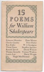 15 Poems for William Shakespeare