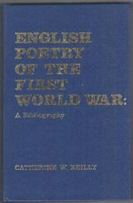 English Poetry of the First World War. A Bibliography