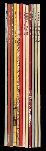 Poetry [Magazine, Founded in 1912 by Harriet Monroe] 1974 - Complete 12 Issues.