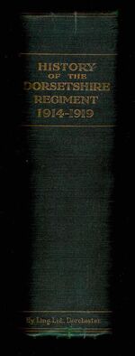 History of the Dorsetshire Regiment 1914-1919