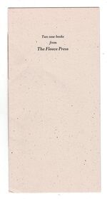 Two new books from The Fleece Press.