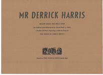 Mr Derrick Harris, 1919-1960. Additional Image