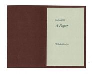 Richard III   A Prayer. Additional Image