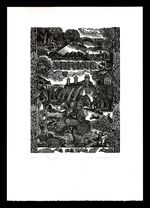 The Four Seasons. Four wood engravings made in 1982 to illustrate The Magic Apple Tree by Susan Hill. Additional Image